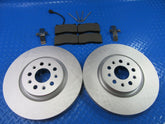 Maserati Quattroporte rear brake pads & rotors smooth TopEuro #6936